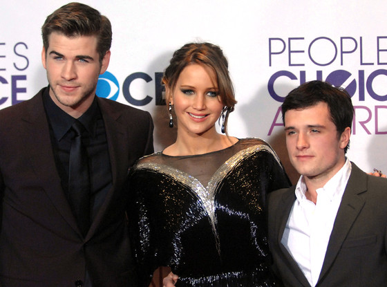 Liam Hemsworth, Jennifer Lawrence, Josh Hutcherson Liam Hemsworth, Jennifer Lawrence, Josh Hutcherson